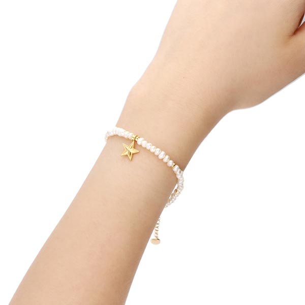 淡水パールブレスレット