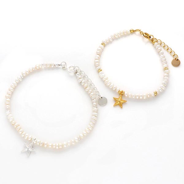 淡水パールペアブレスレット