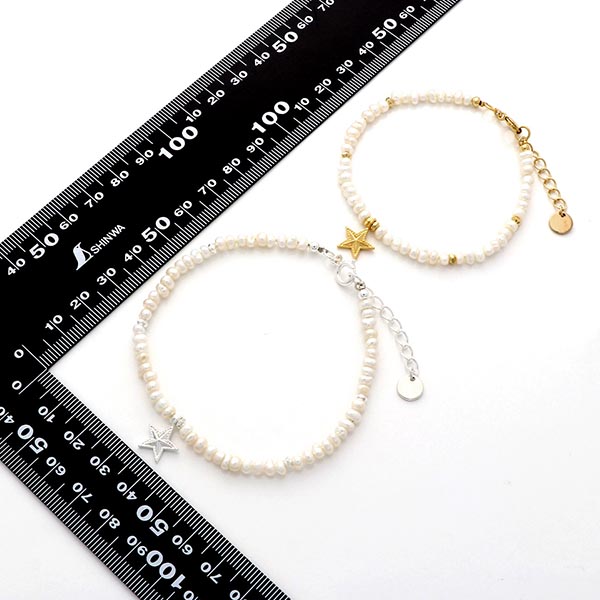 淡水パールペアブレスレット