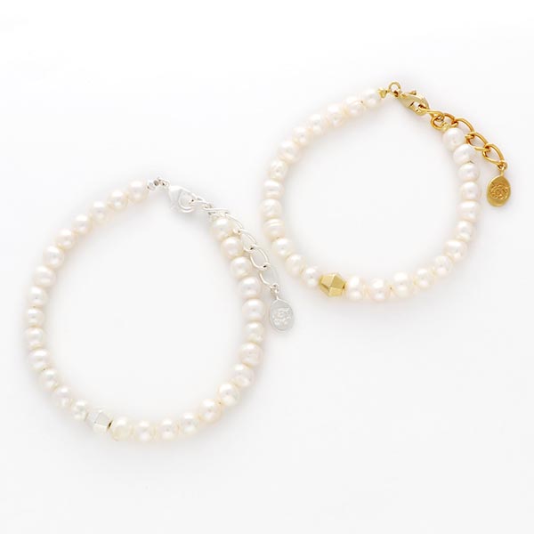 淡水パールペアブレスレット