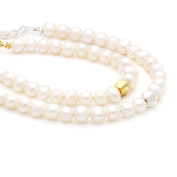 淡水パールペアブレスレット