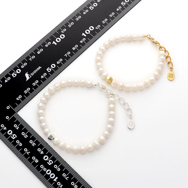 淡水パールペアブレスレット