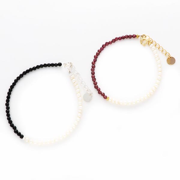 淡水パールペアブレスレット