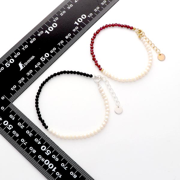 淡水パールペアブレスレット