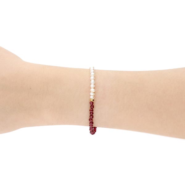 淡水パールペアブレスレット