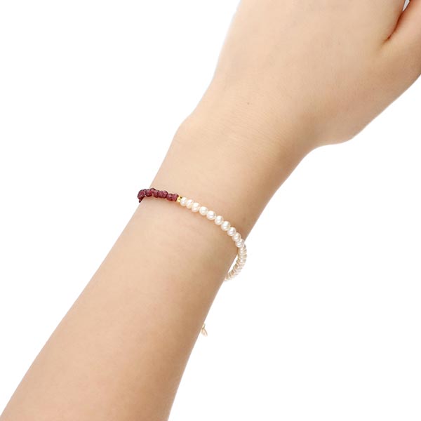 淡水パールペアブレスレット