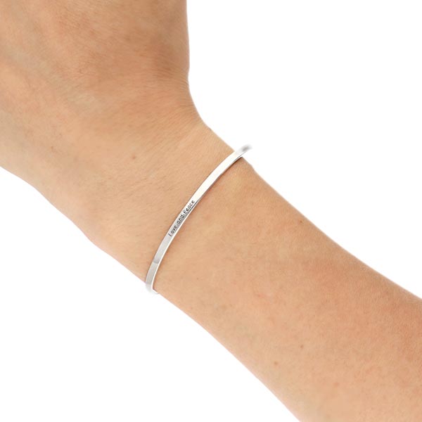 シルバーペアバングル