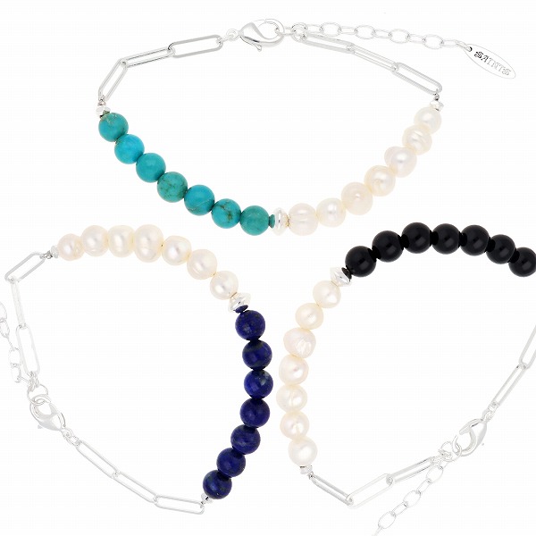 淡水パールペアブレスレット