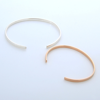 シルバーペアバングル