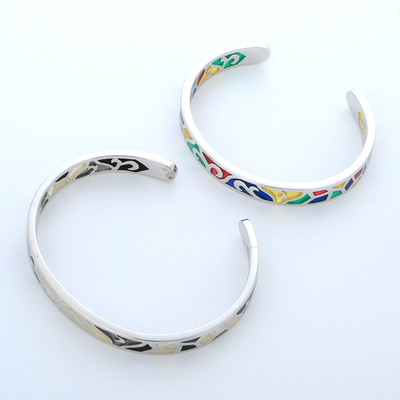 シルバーペアバングル