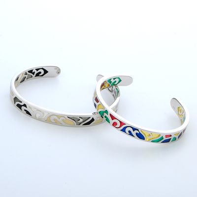 シルバーペアバングル