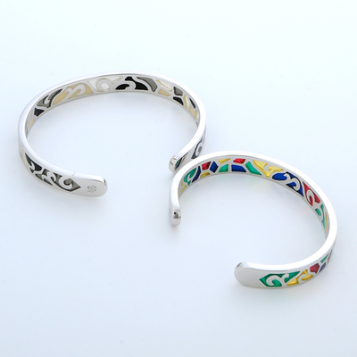 シルバーペアバングル