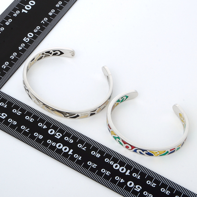 シルバーペアバングル