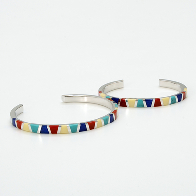 シルバーペアバングル