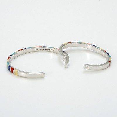 シルバーペアバングル