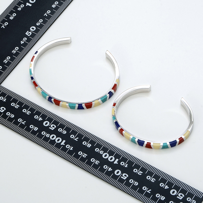 シルバーペアバングル