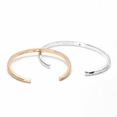 シルバーペアバングル