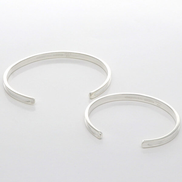シルバーペアバングル