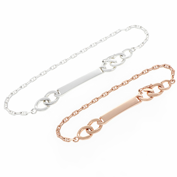 シルバーペアブレスレット