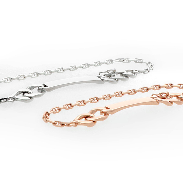 シルバーペアブレスレット