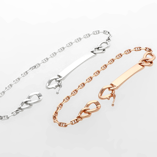 シルバーペアブレスレット