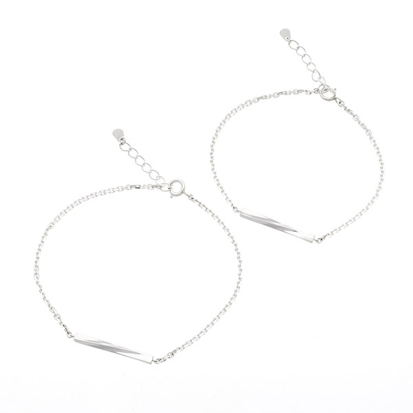 シルバーペアブレスレット