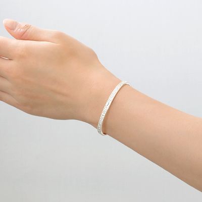 シルバーペアバングル