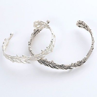 シルバーペアバングル