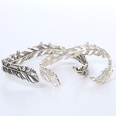 シルバーペアバングル