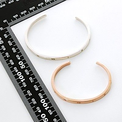 シルバーペアバングル