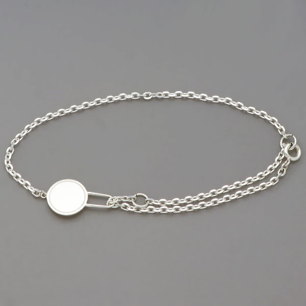 シルバーチェーンブレスレット アンクレット