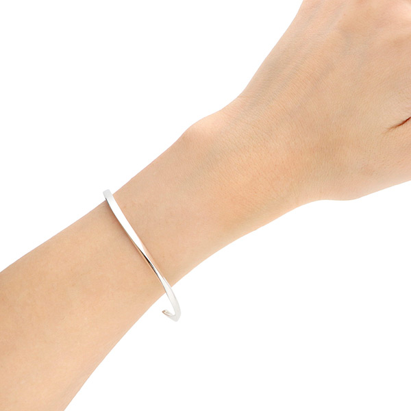 シルバーペアバングル