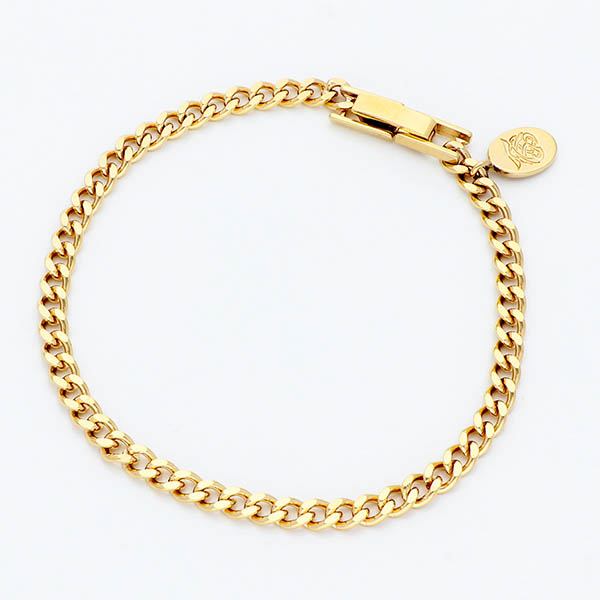 チェーンブレスレット(2面カットオーバル)