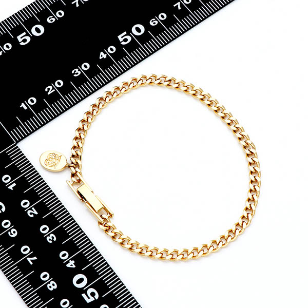 チェーンブレスレット(2面カットオーバル)