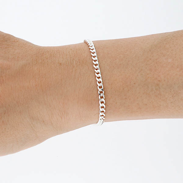 チェーンペアブレスレット(2面カットキヘイチェーン)