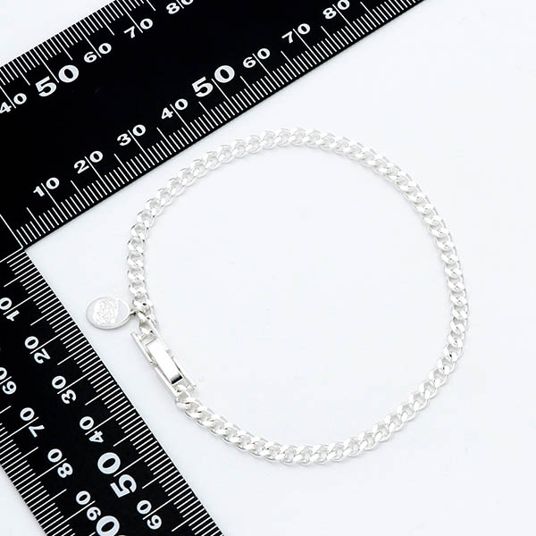 チェーンブレスレット(2面カットオーバル)