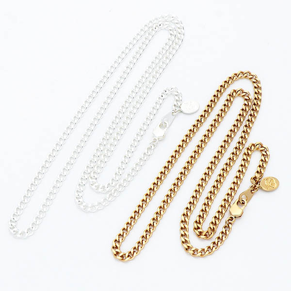 チェーンペアネックレス(4面カットキヘイ)