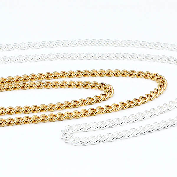 チェーンペアネックレス(4面カットキヘイ)