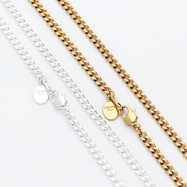 チェーンペアネックレス(4面カットキヘイ)