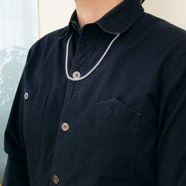 チェーンネックレス(4面カットキヘイ)