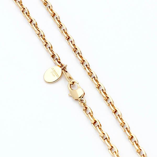 チェーンネックレス(2面カットオーバルフラット)