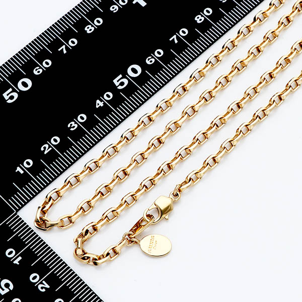 チェーンネックレス(2面カットオーバルフラット)