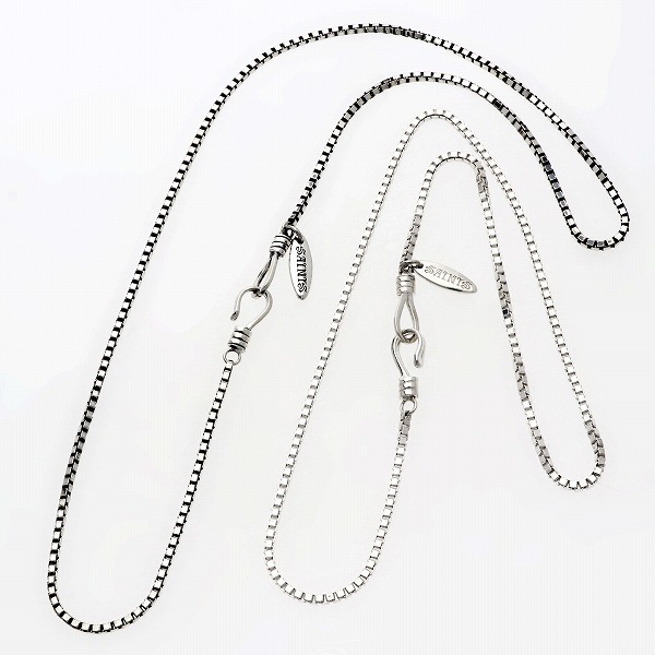 シルバーペアネックレス