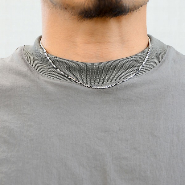 シルバーペアネックレス