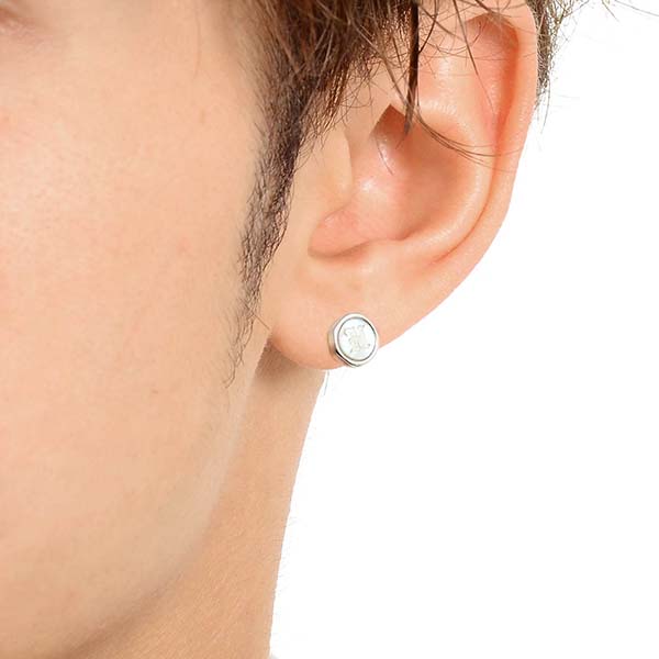 シルバーペアピアス