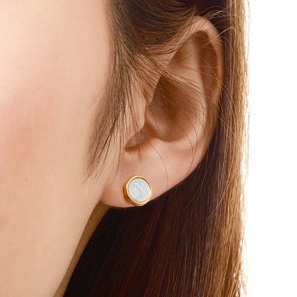 シルバーペアピアス