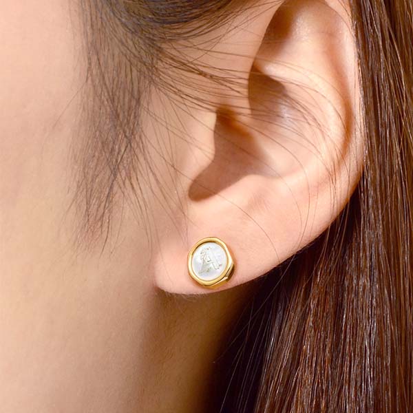 シルバーペアピアス