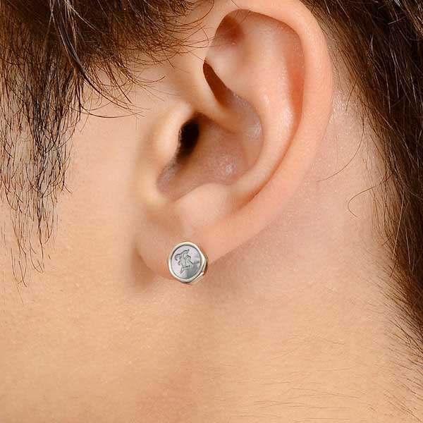 シルバーペアピアス