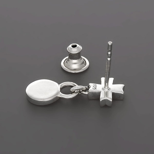 シルバーペアピアス