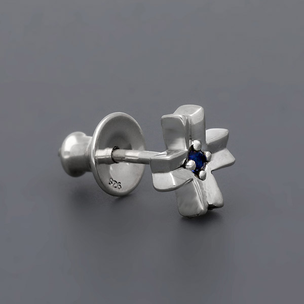 シルバーペアピアス